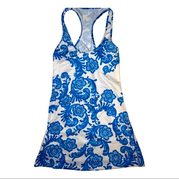 Lululemon Cool Racerback in Laceoflage Beaming Blue - Picture 2 of 3